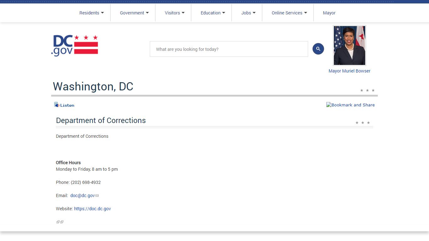 Department of Corrections | DC